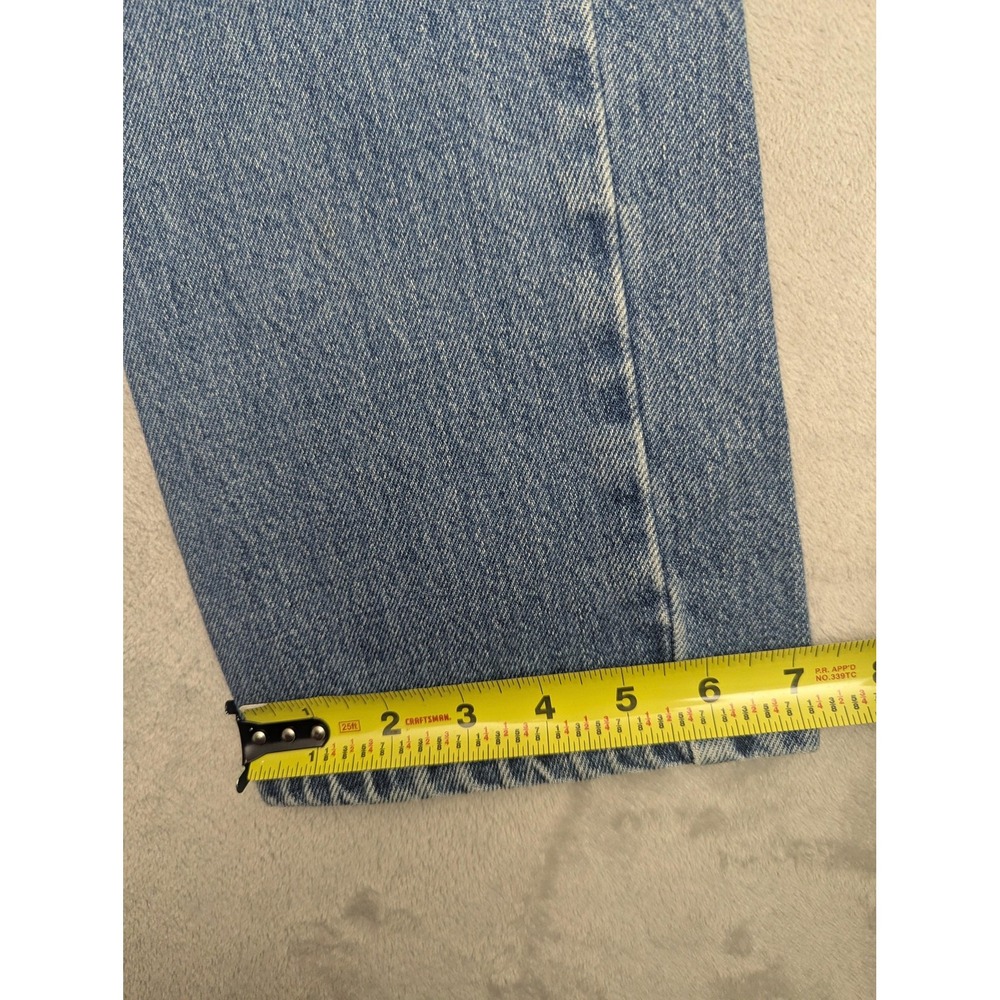 Vintage Tommy Hilfiger Jeans Juniors 5 Blue High‎ Rise Straight 100% Cotton Y2K - Picture 11 of 14